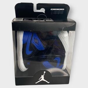 Air Jordan 1 Crib Bootie  Royal 2023 Toddler Shoe Size 2C Blue Black AT3745-007
